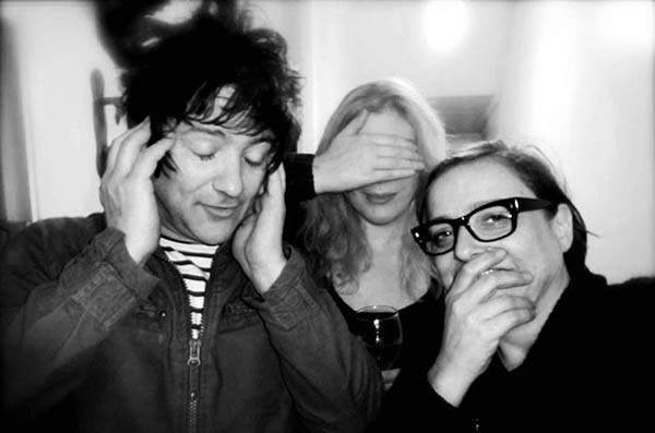 Three people doing 3 Wise Monkeys