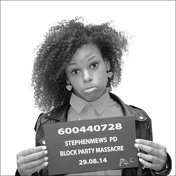 Fake police mugshot