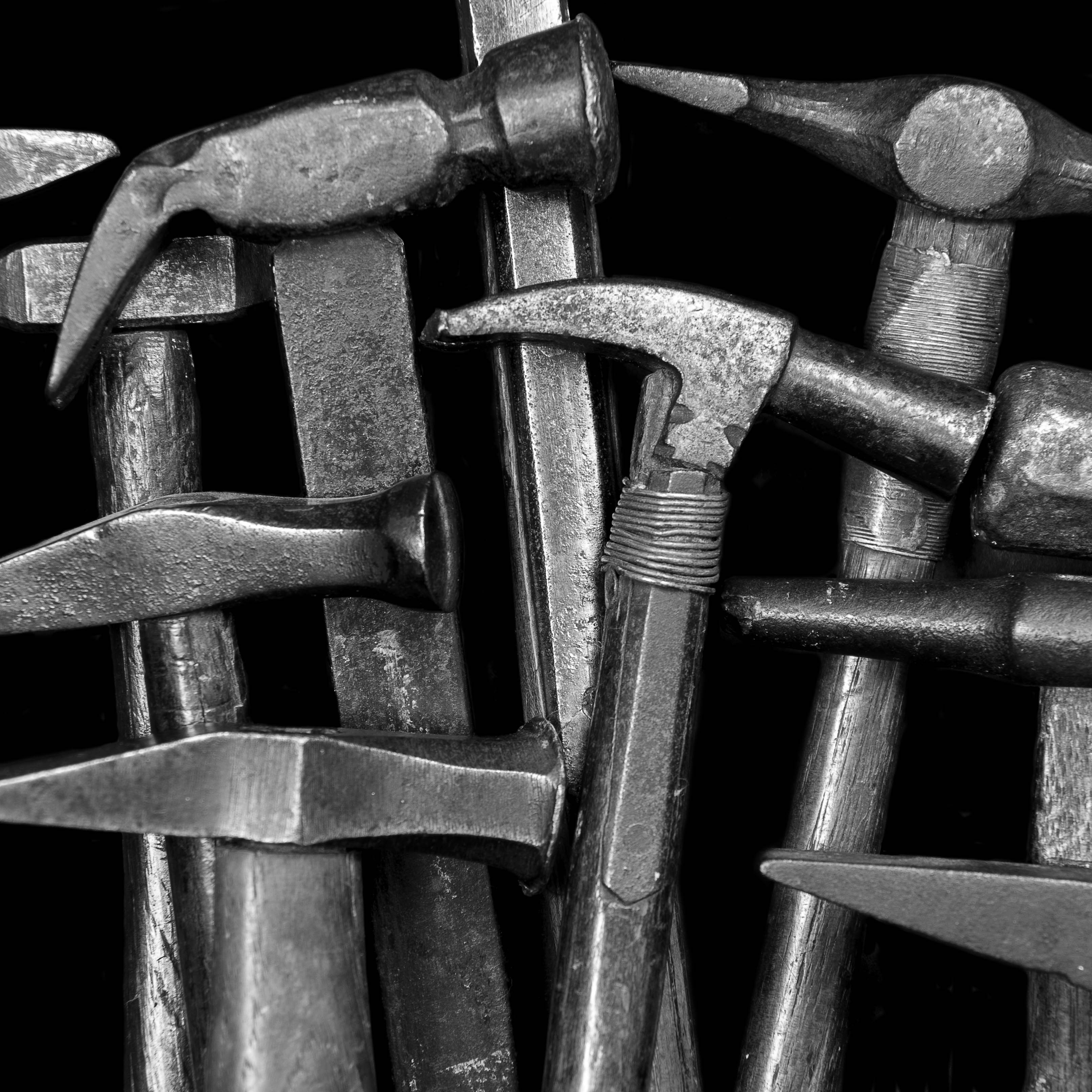 Collection of vintage hammers