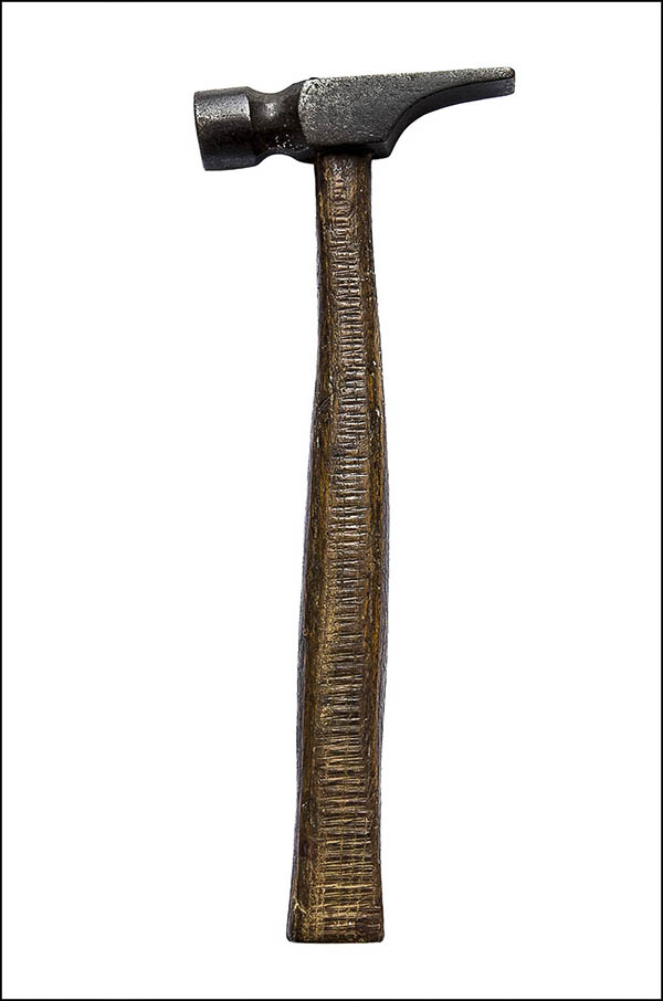 Metalworker hammer - blunt and straight chisel ends - Antique