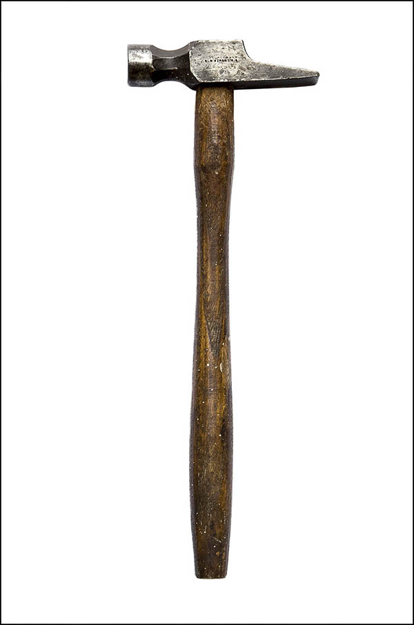 Metalworker hammer - blunt and straight chisel ends - Antique