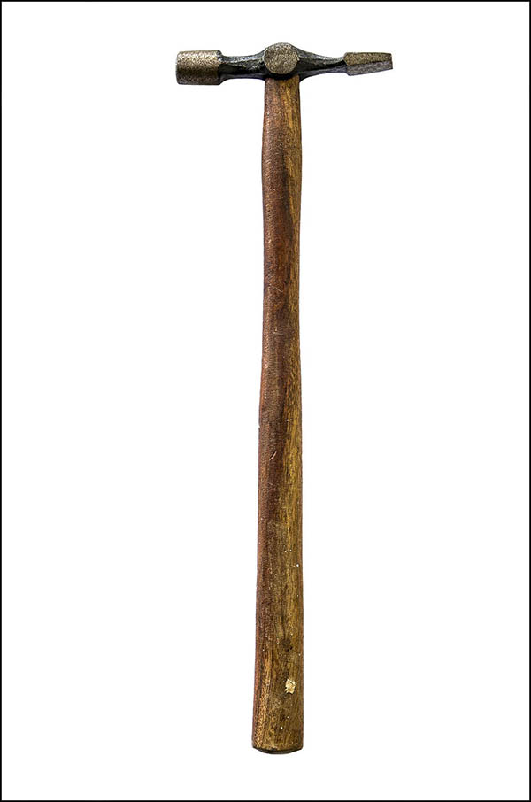 Pin hammer - cross-peen and blunt ends - Antique
