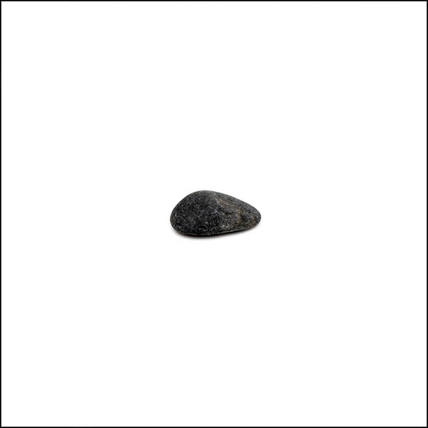 Pebble - tapered oval, black