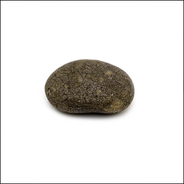 Pebble - oval, mottled dark and light brown