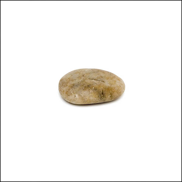 Pebble - oval, mottled burnt orange