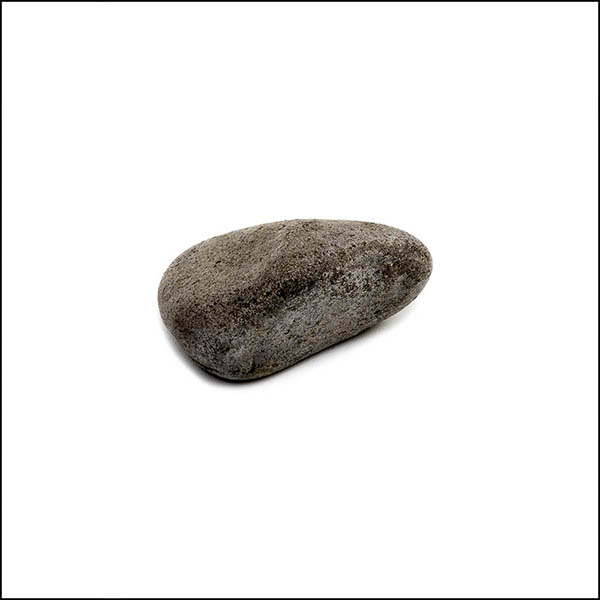 Pebble - tapered oval, cool mottled grey