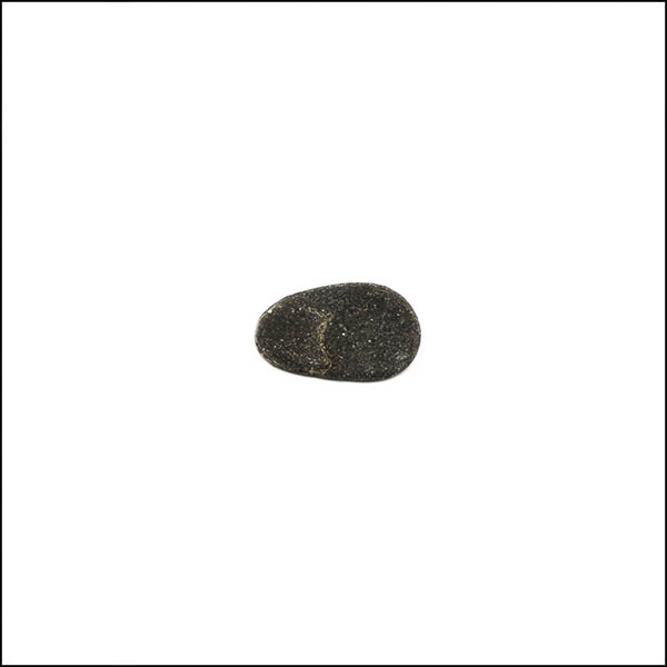 Pebble - tapered oval, black
