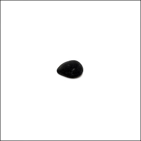 Pebble - tapered oval, black