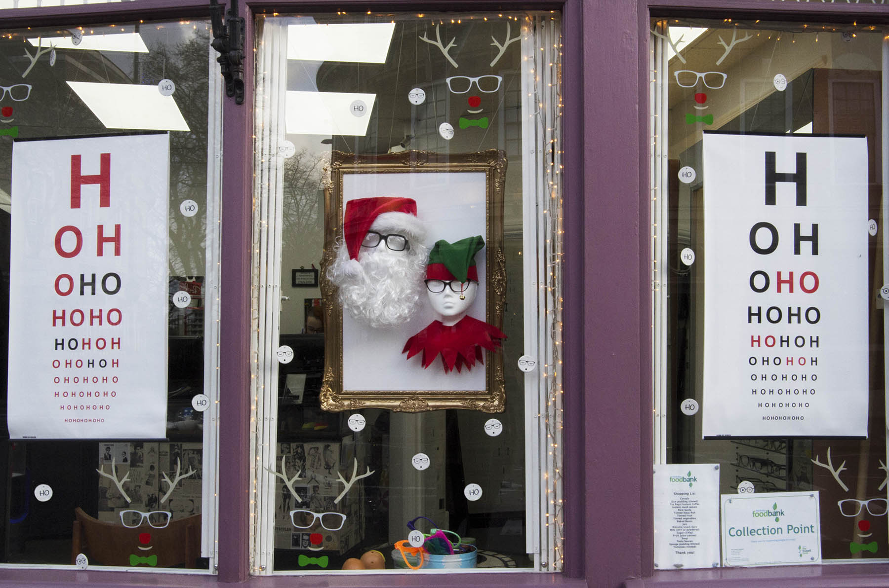 Askew Christmas window display